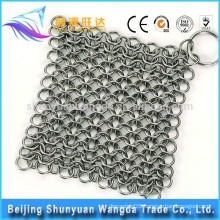 Cast Iron Cleaner Stainless Steel Chainmail Clean Cookware Skillet Scrubber
